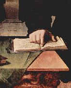 Angelo Bronzino Hand im aufgeschlagenem Buch Germany oil painting artist